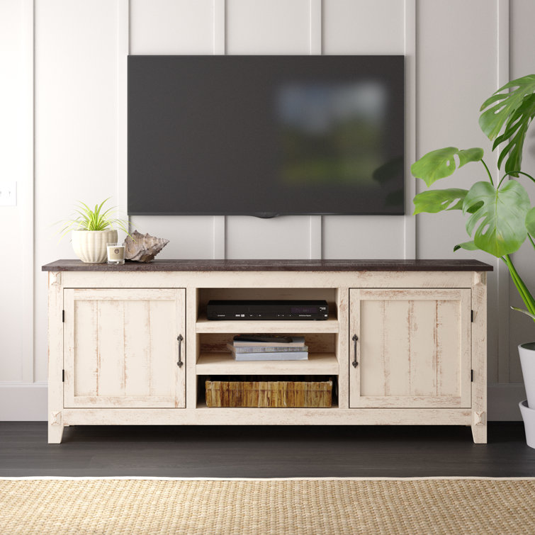 Highland Dunes Cedarburg Solid Wood TV Stand for TVs up to 85